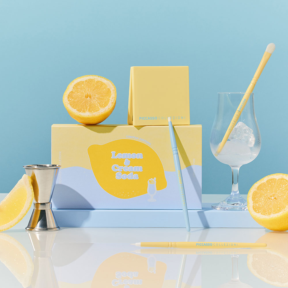 피카소꼴레지오니 레몬&amp;크림소다 에디션 브러쉬 3종세트(EYE)
